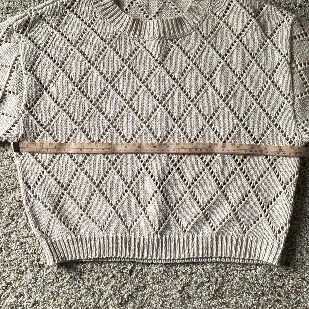 ✨LIKE NEW✨ Mango Aleta Cotton cropped openwork sweater - Picture 12 of 15